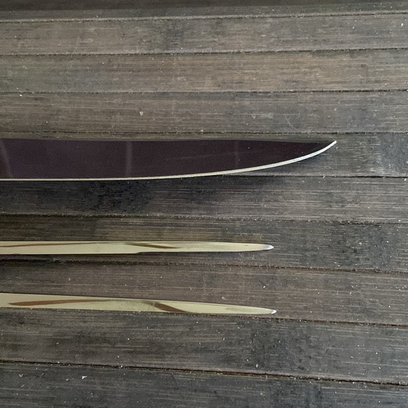 Rosenthal Rostfrei Siena Grill Blue Carving Knife & Fork Set Germany Wiinblad - Picture 5 of 7